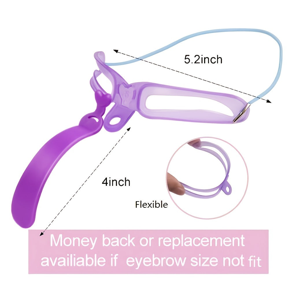 8-Style Reusable Brow Stencil Kit – Perfect Symmetrical Brows in Seconds.